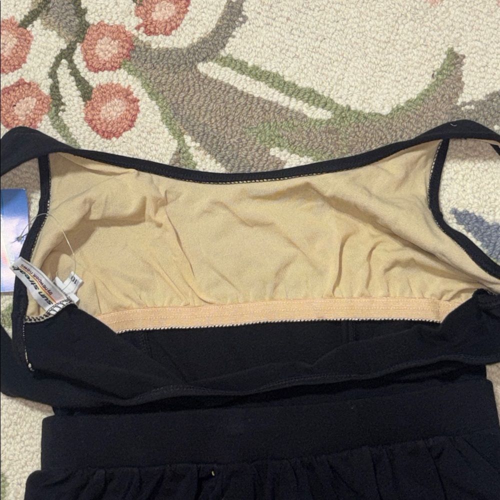 Newport News Vintage Sunstreak Black Romper Swimsuit, Swim shorts, 10 - Picture 7 of 11
